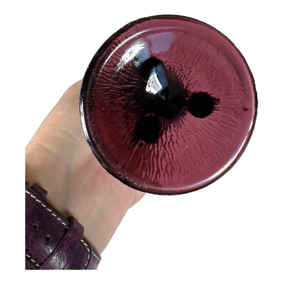 Two‎ Dugan Amethyst Twig Vines Pedestal Vases - Picture 3 of 7